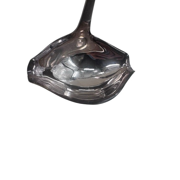 Gorham Silverplate 12.5 Inch Punch Ladle YH274 Heritage Plain Handle 2 Spout - Picture 9 of 16